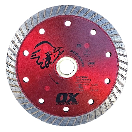 Ox Tools Pro Sandwich Double Turbo Tuck Pointing Diamond Blade, 5" / 127mm OX-PTTP-5